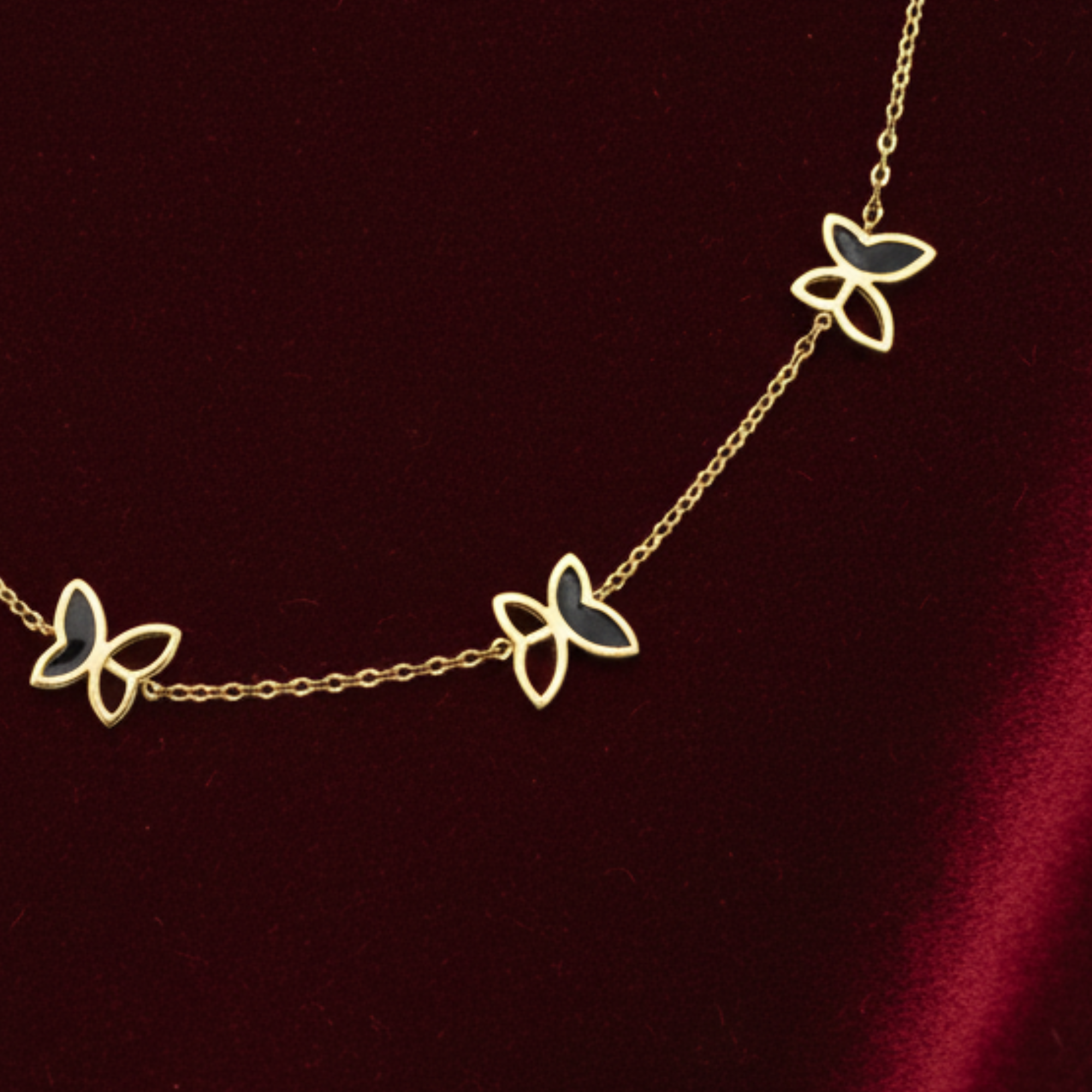 Black & Gold Butterfly Charms