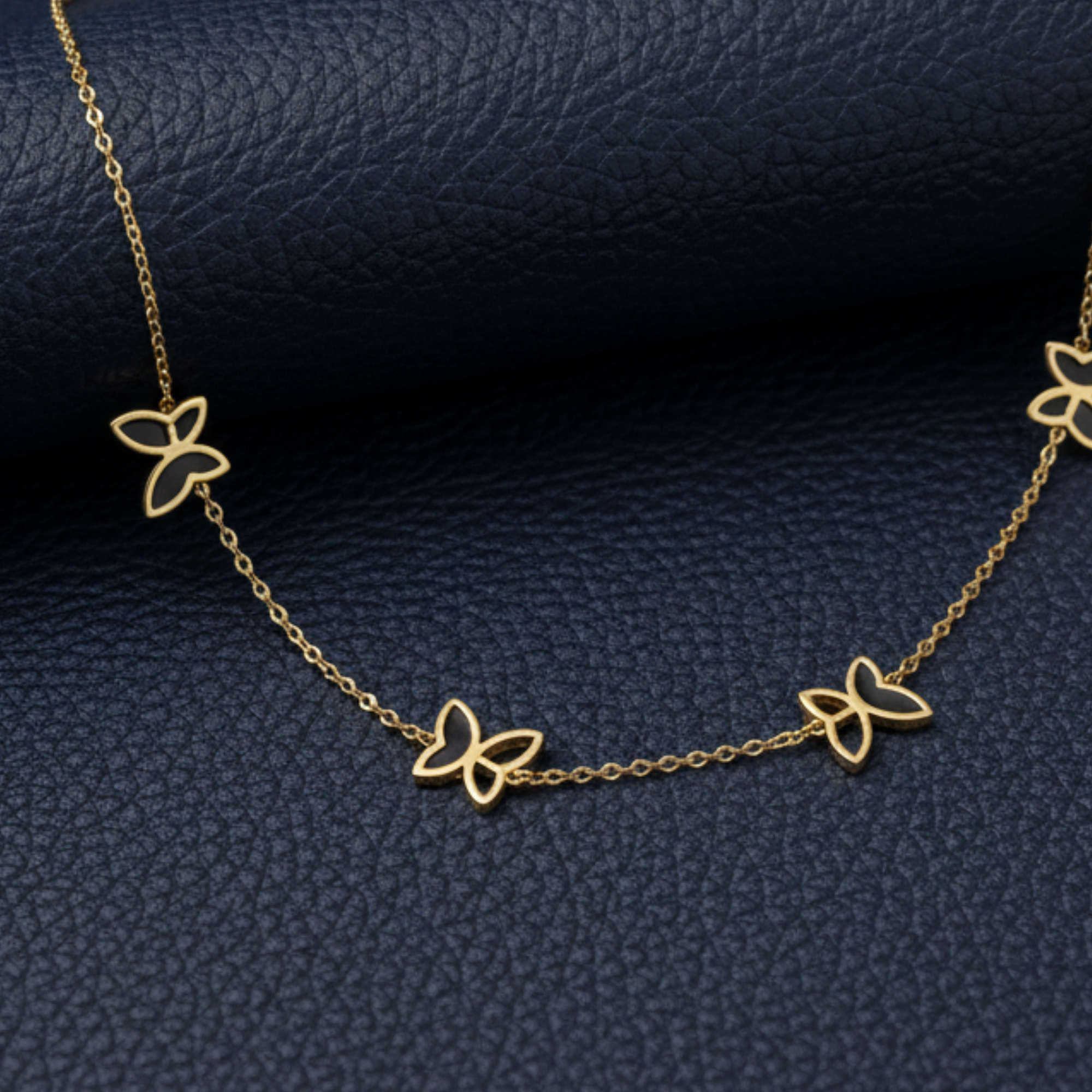 Black & Gold Butterfly Charms