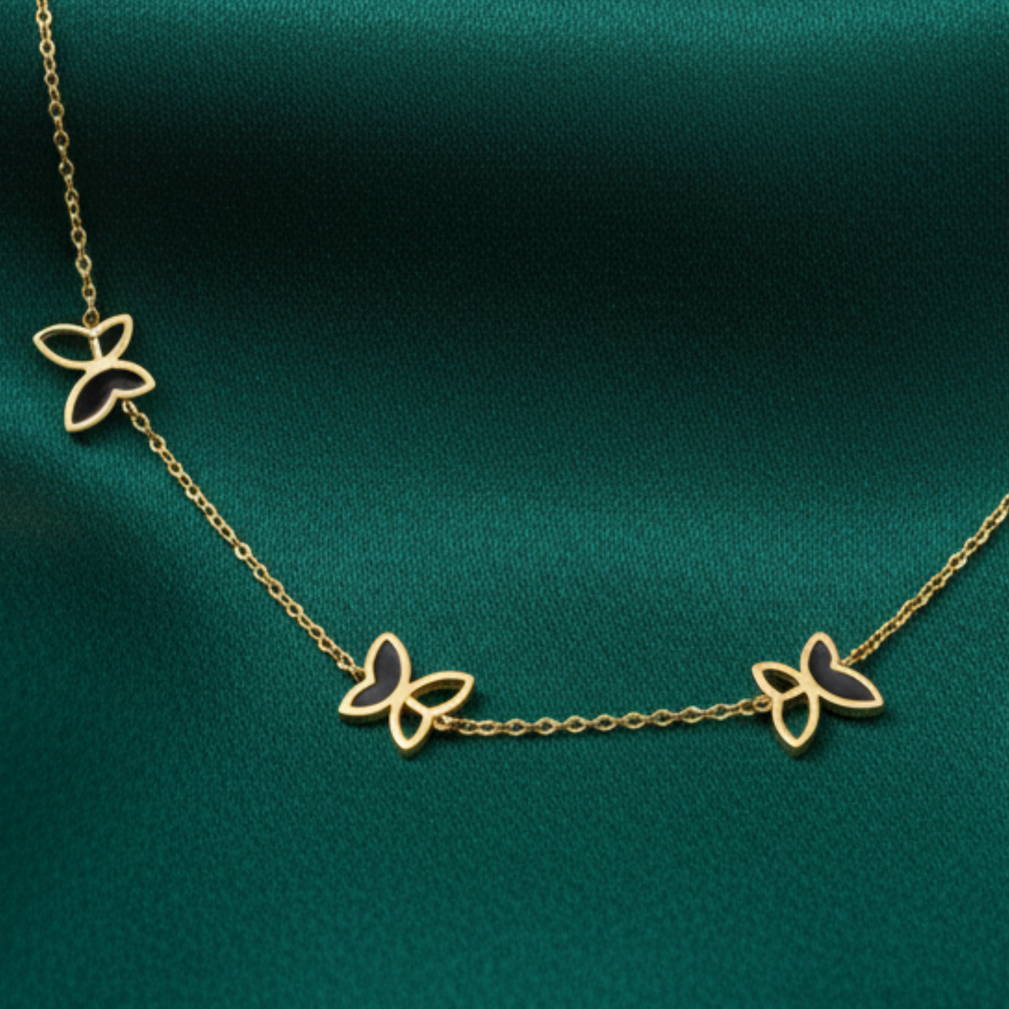 Black & Gold Butterfly Charms