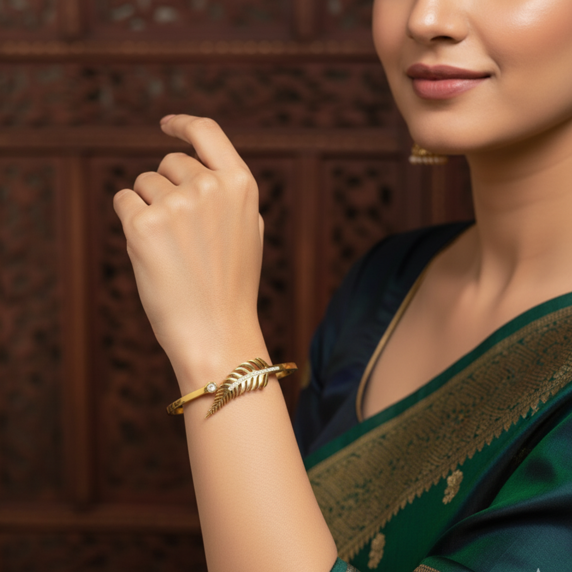 Golden Leaf Bracelet