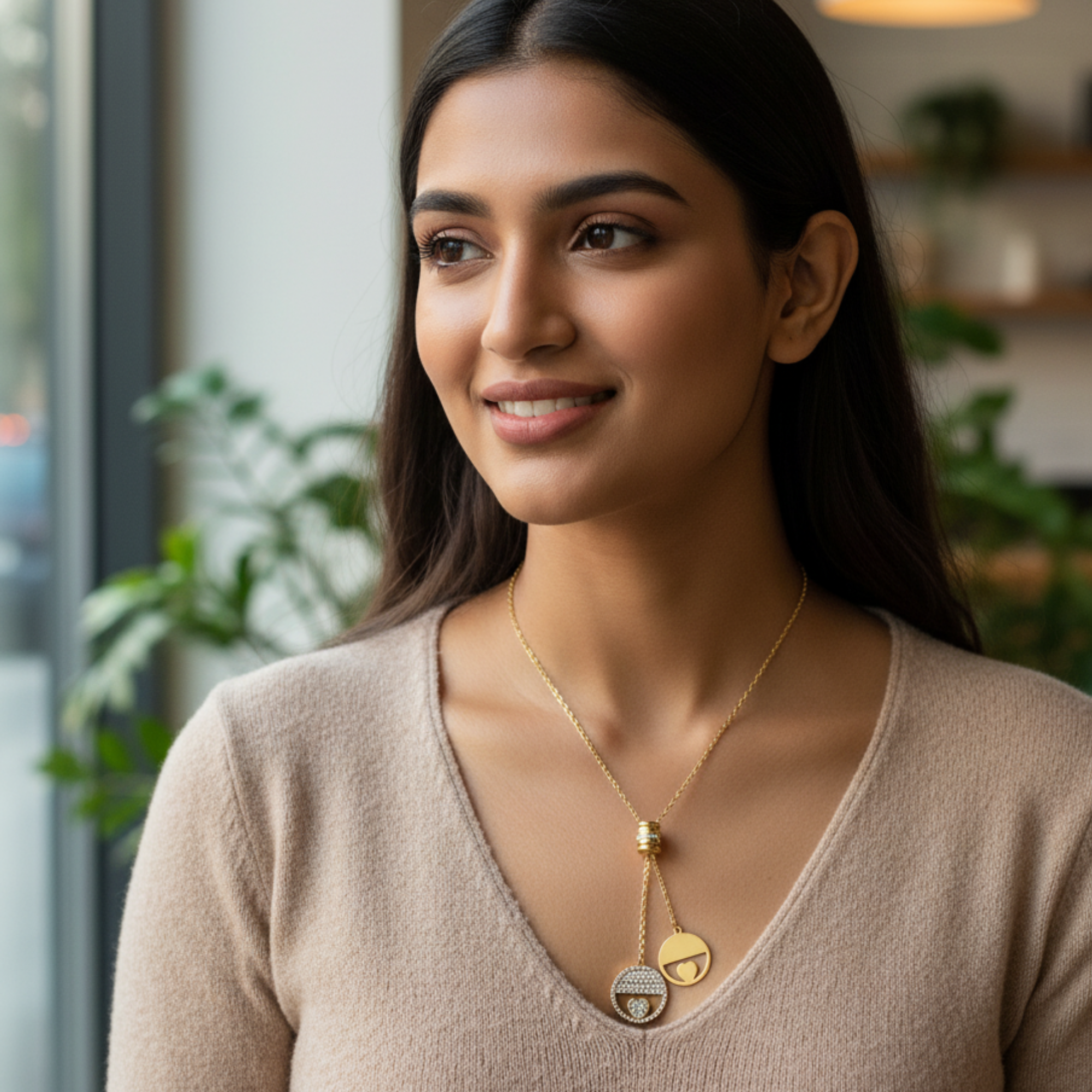 Dual Heart Medallion