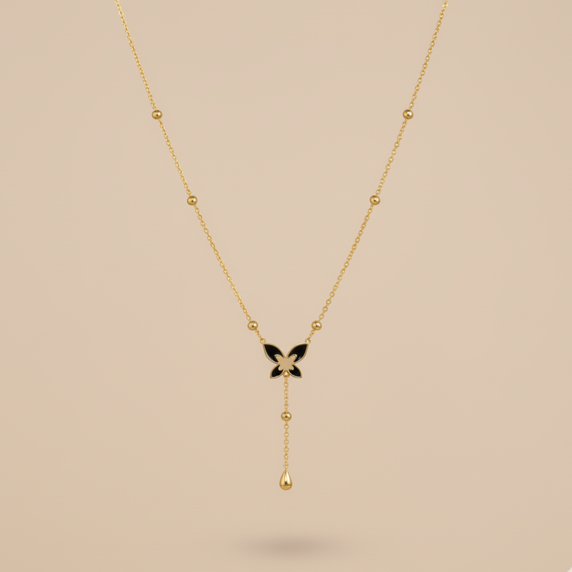 Delicate Butterfly Pendant Gold