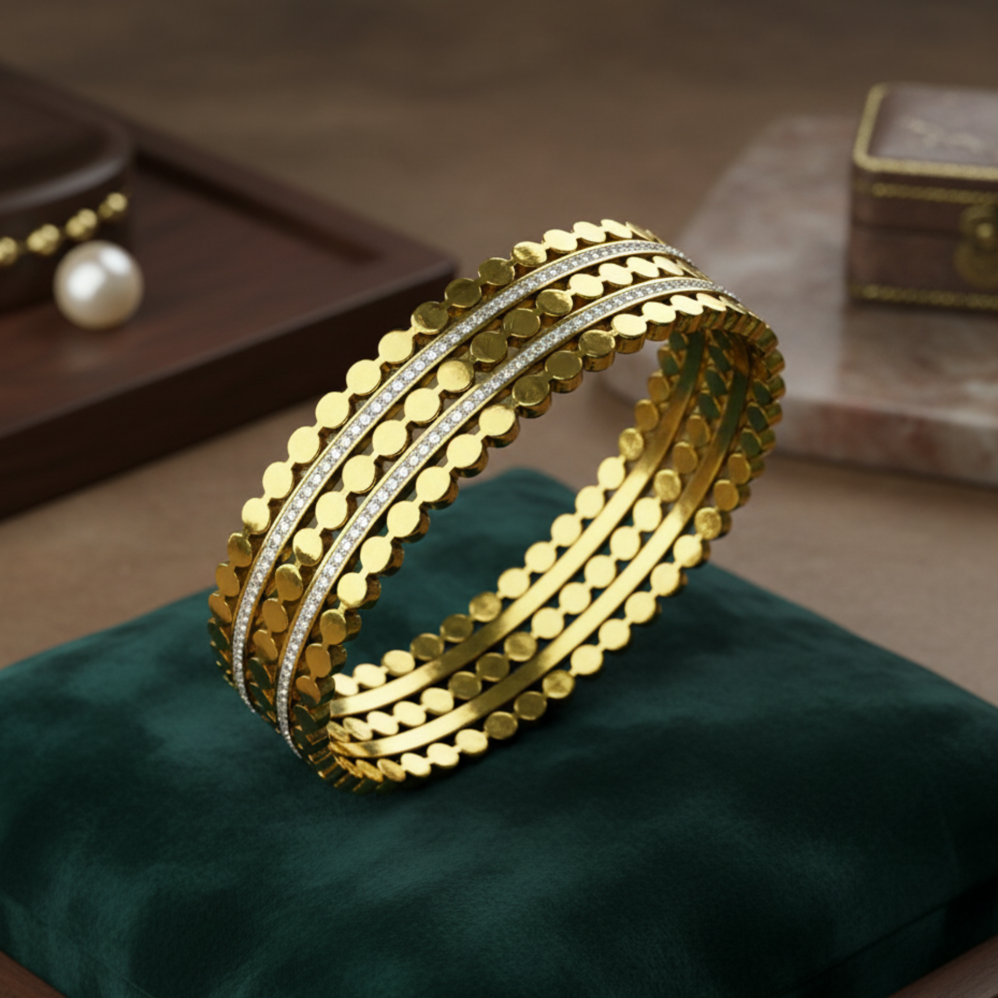 Gold Shinewave Bracelet