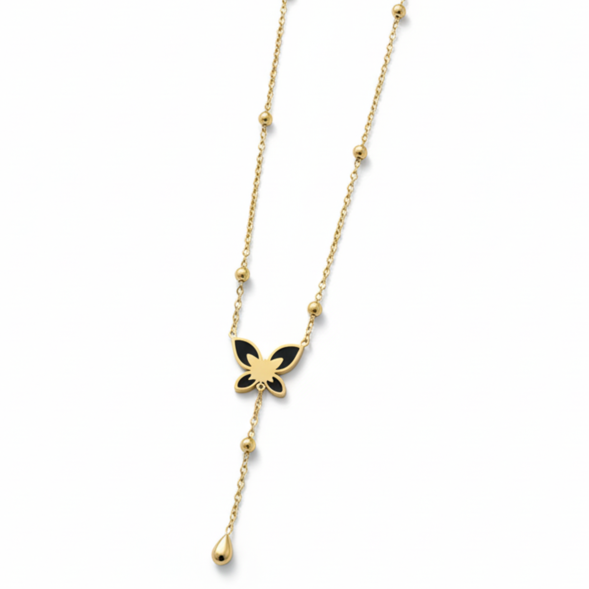 Delicate Butterfly Pendant Gold