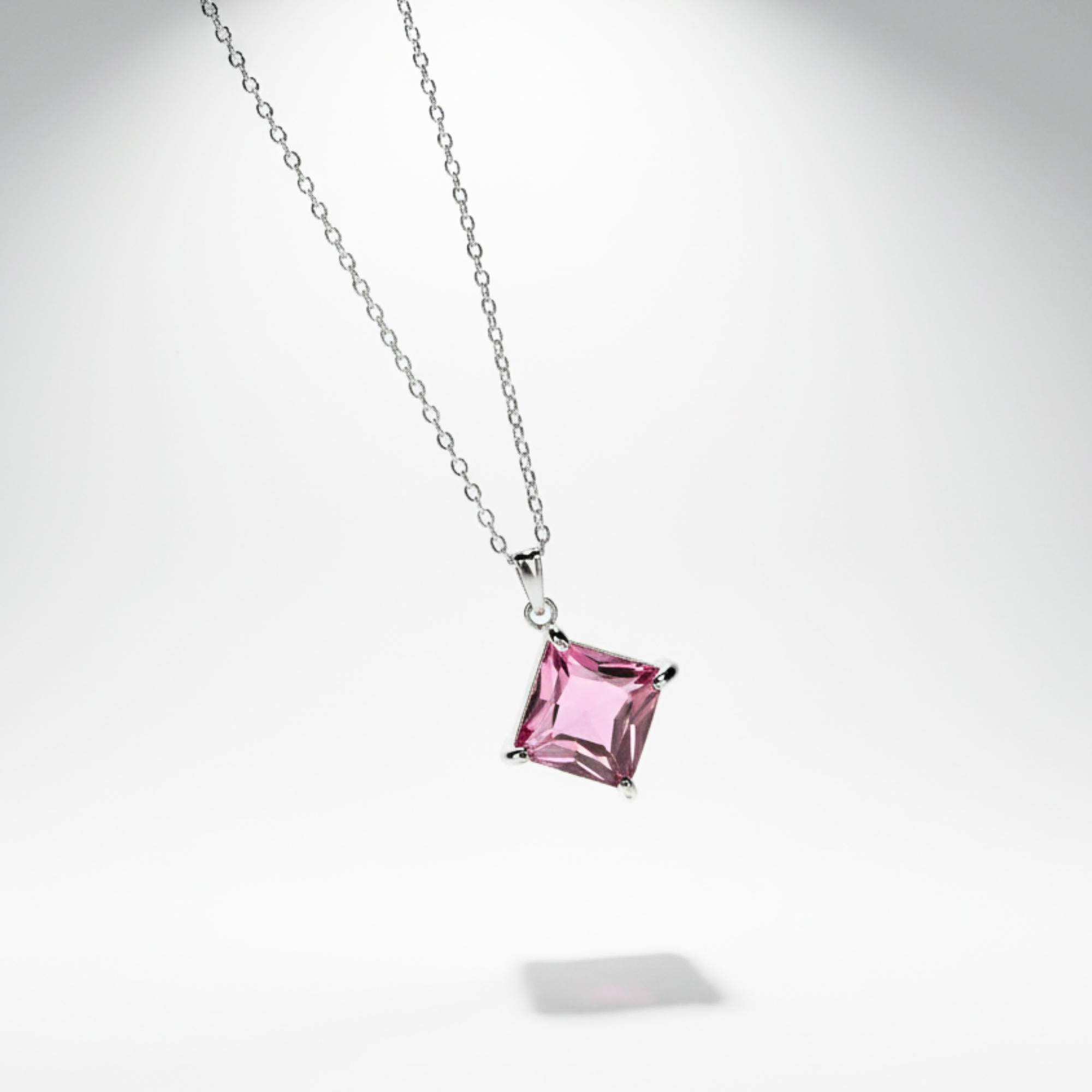 Elegant Pink Gemstone Pendant